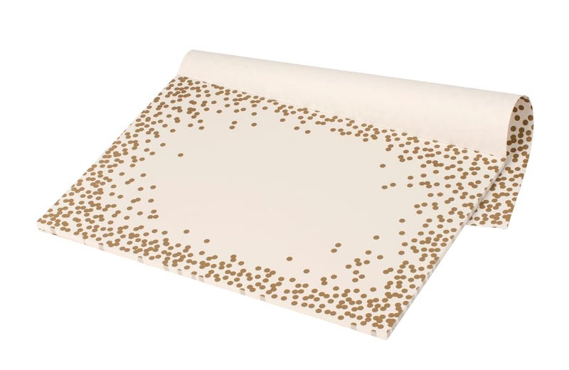 Hester & Cook Kitchen Papers Gold Confetti Disposable Paper Placemats for Table - 18 Sheets American Made - Image 3